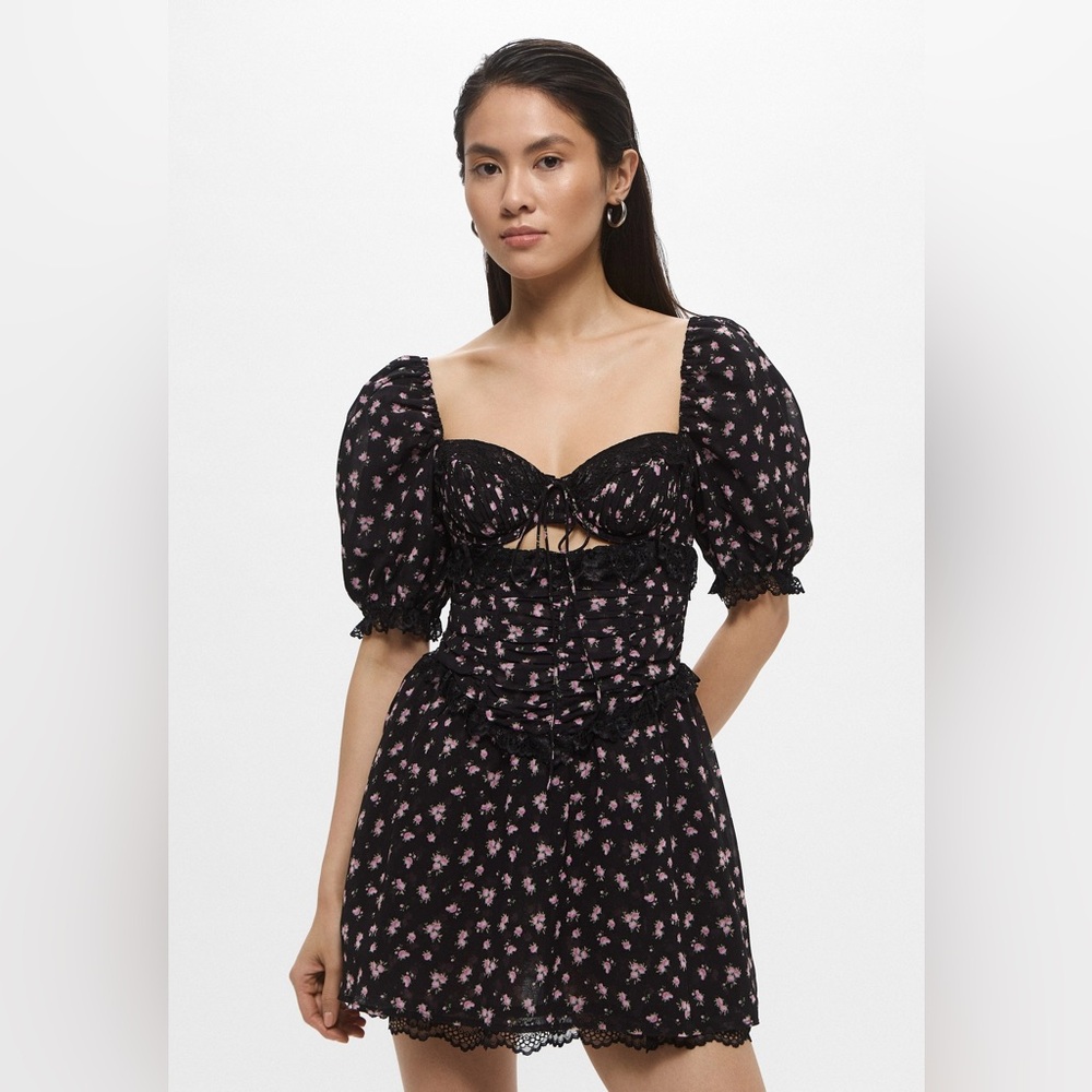 For Love & Lemons Noa Mini Dress Size Small NWT